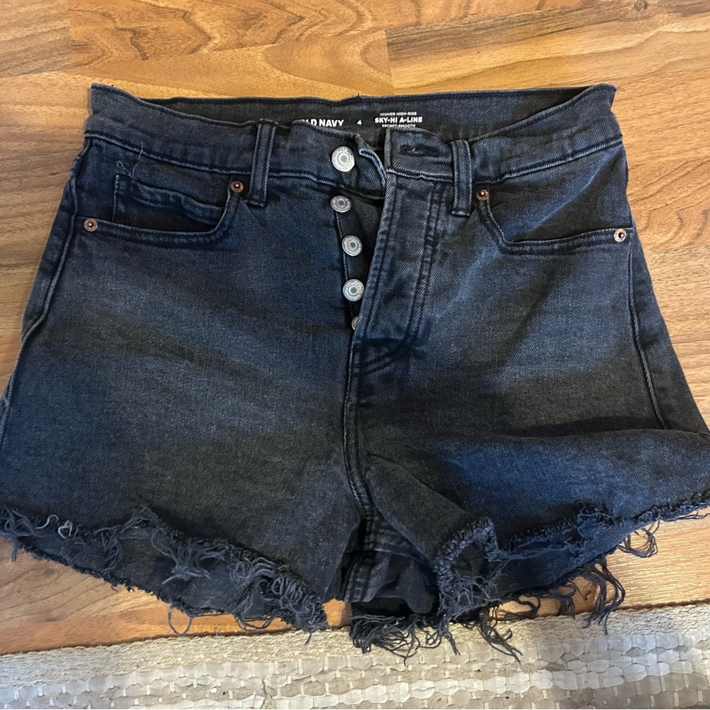 Old Navy Women's Dark Gray Jean Shorts